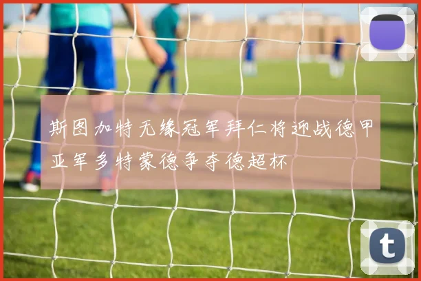 斯图加特无缘冠军拜仁将迎战德甲亚军多特蒙德争夺德超杯